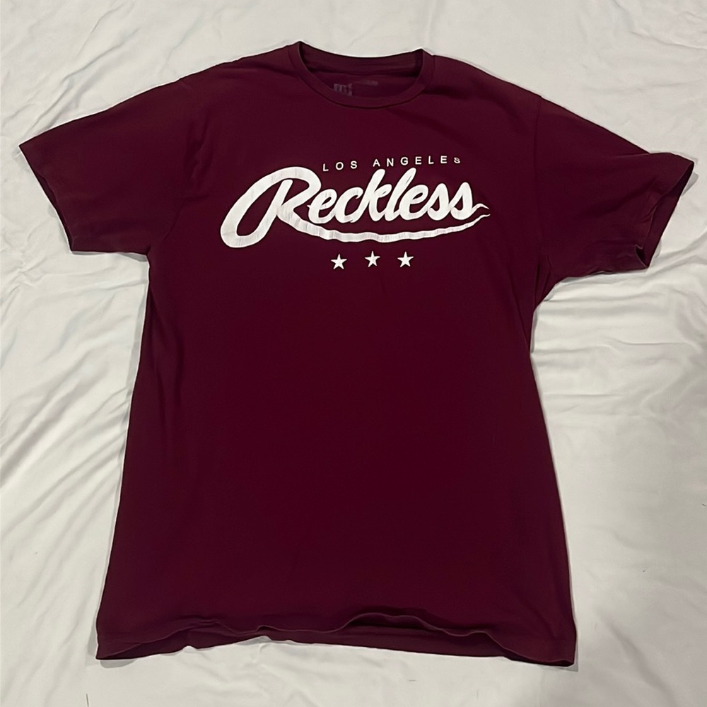 Maroon Young and Reckless Tee